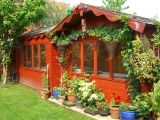 External view of tub room in summer